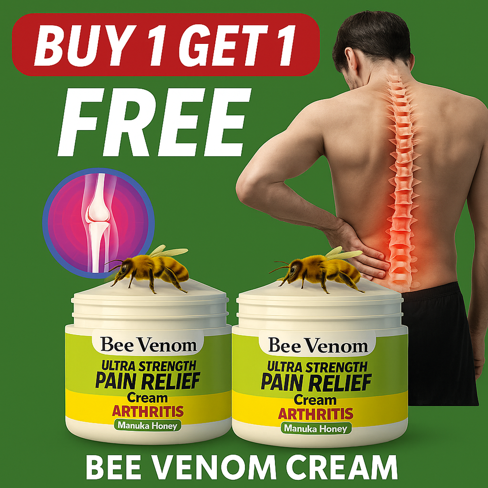 Bee Venom Ultra Strength Bone & Joint Pain Relief Cream 100 gram (Pack of 2)