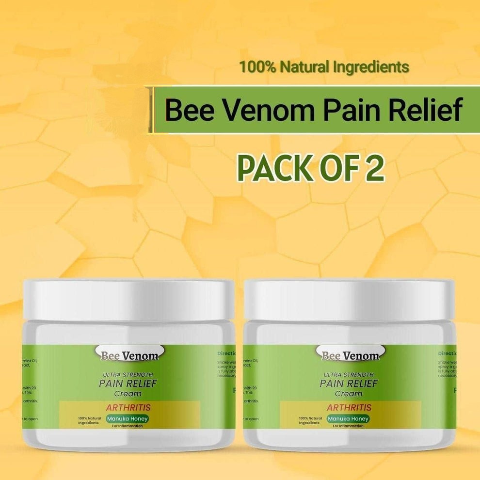Bee Venom Ultra Strength Bone & Joint Pain Relief Cream 100 gram (Pack of 2)