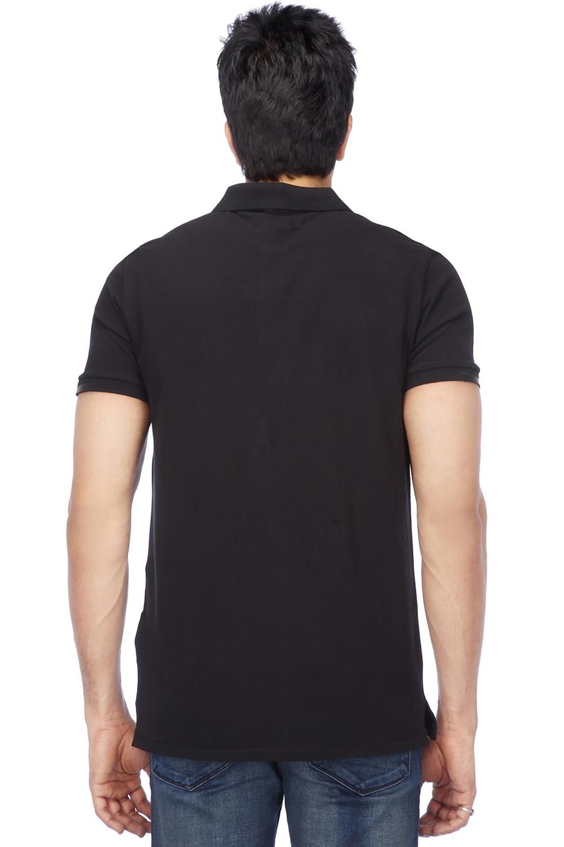 Poly Cotton Solid Half Sleeves Mens Polo T-shirt (Pack of 3) - Bharat Bazaar