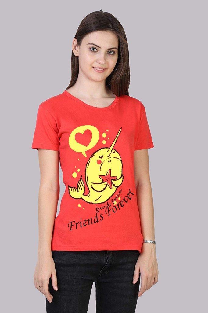 Women's Cotton Printed T-Shirt - Bharat Bazaar