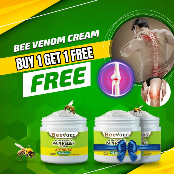 Bee Venom Ultra Strength Bone & Joint Pain Relief Cream 100 gram (Pack of 2)