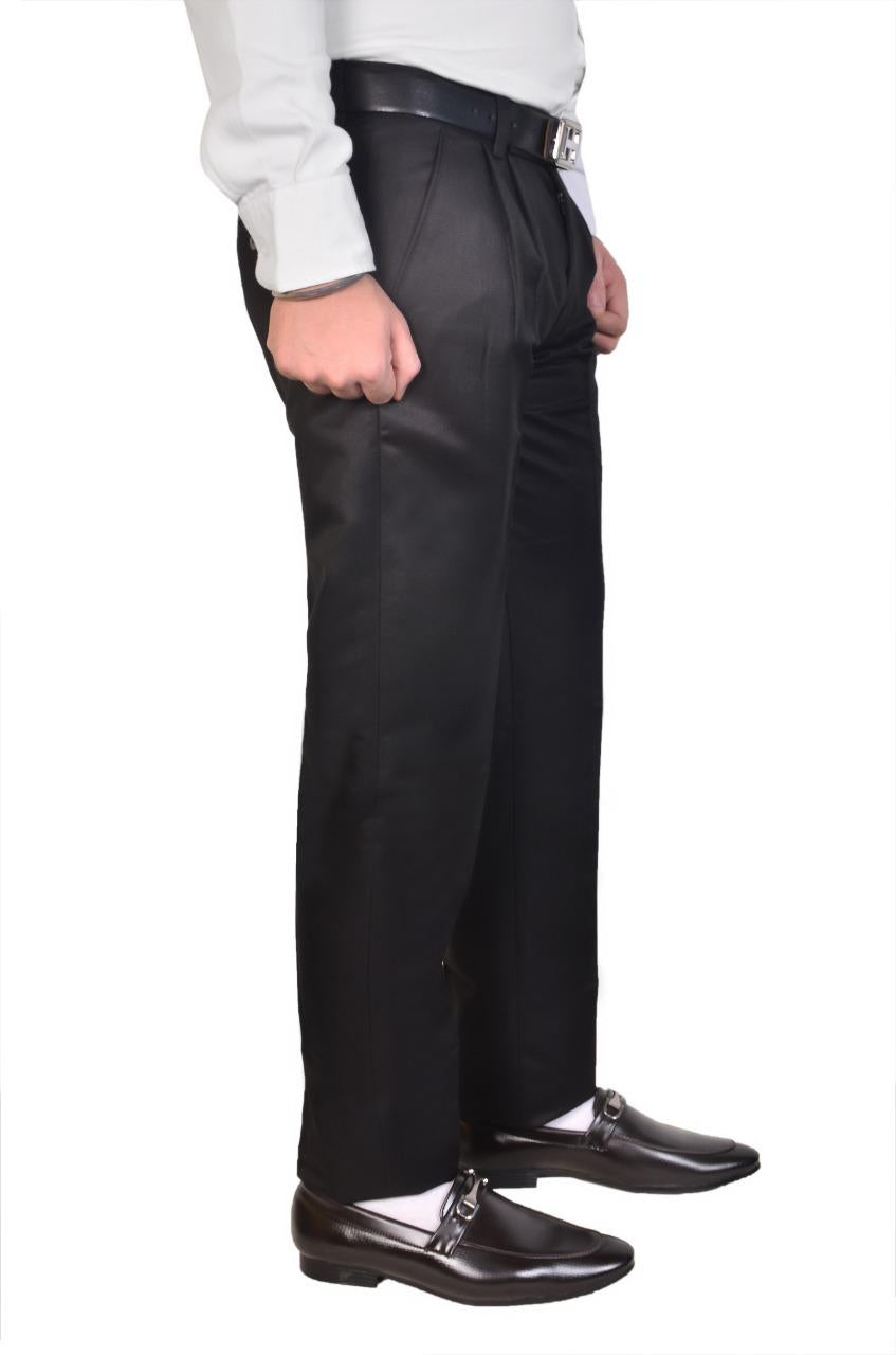 Cotton Solid Regular Fit Formal Trousers - Bharat Bazaar