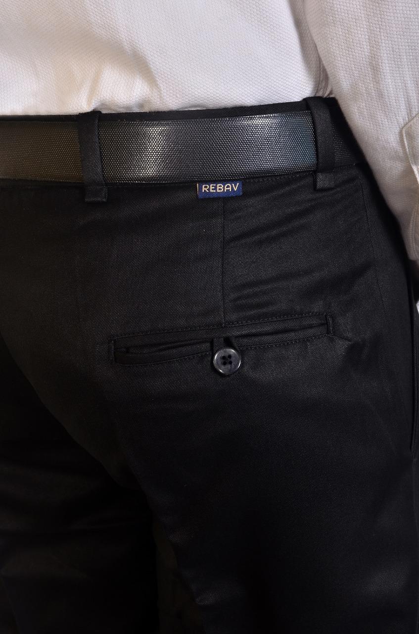 Cotton Solid Regular Fit Formal Trousers - Bharat Bazaar