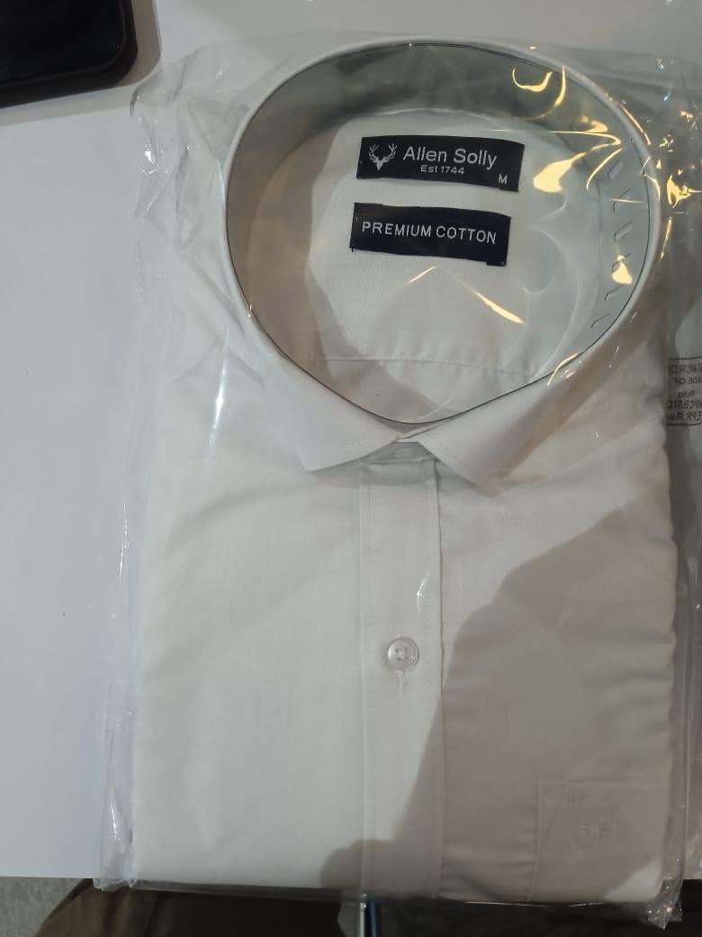 Men's Solid Cotton Formal Shirt - Bharat Bazaar