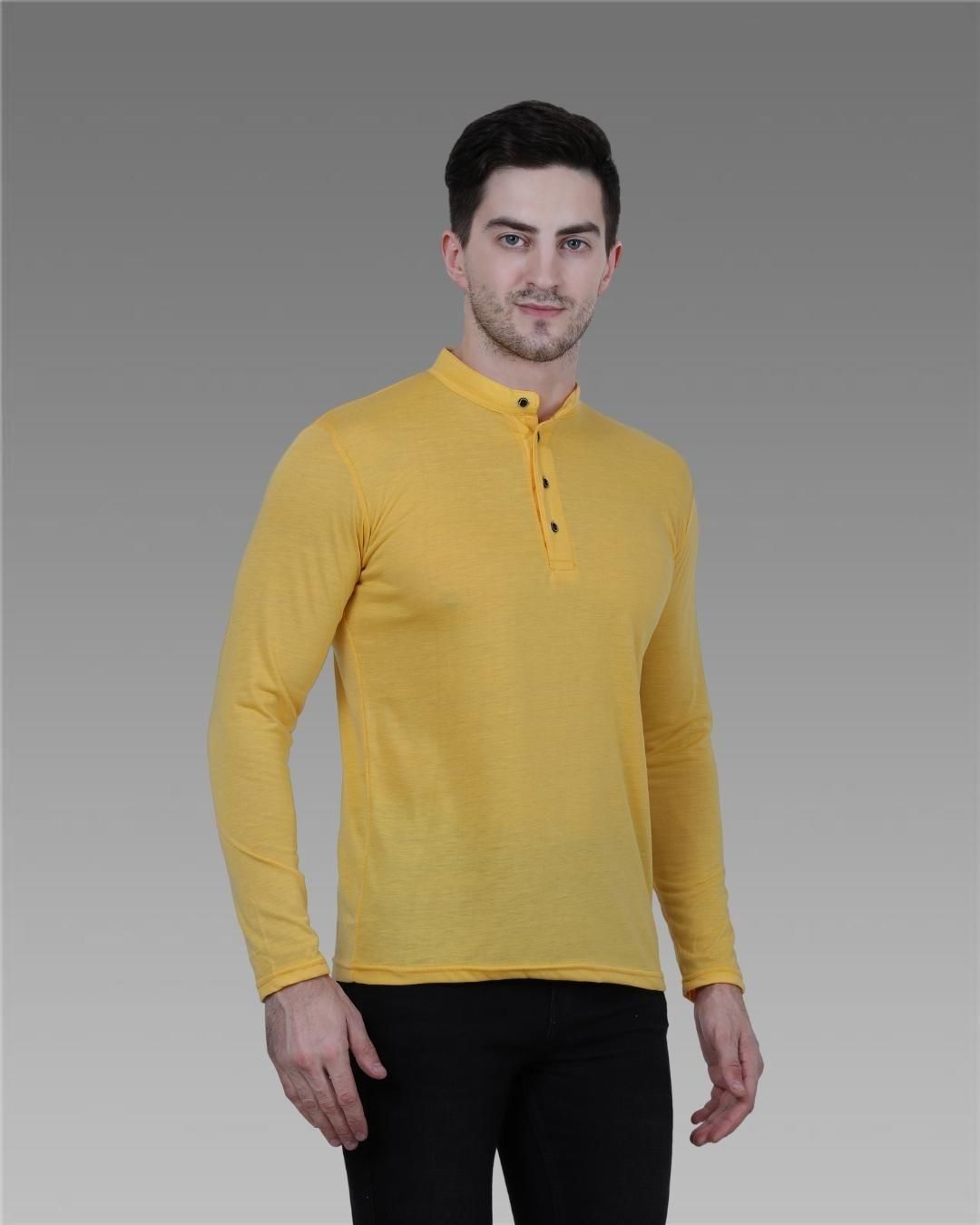 Mens Cotton Solid Full Sleeve T-Shirt