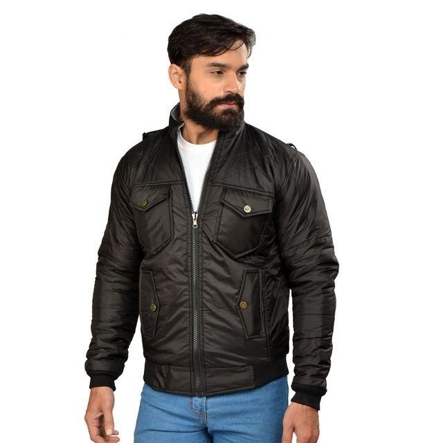 Fidato Full Sleeve Men Reversible Bomber Jacket