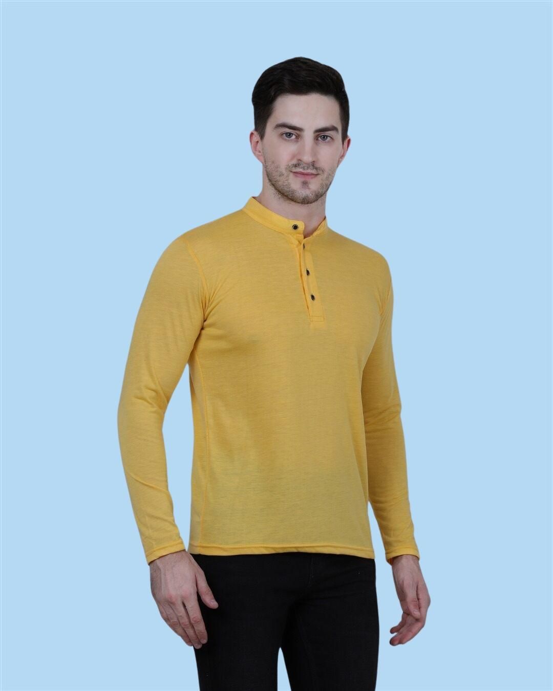 Mens Cotton Solid Full Sleeve T-Shirt