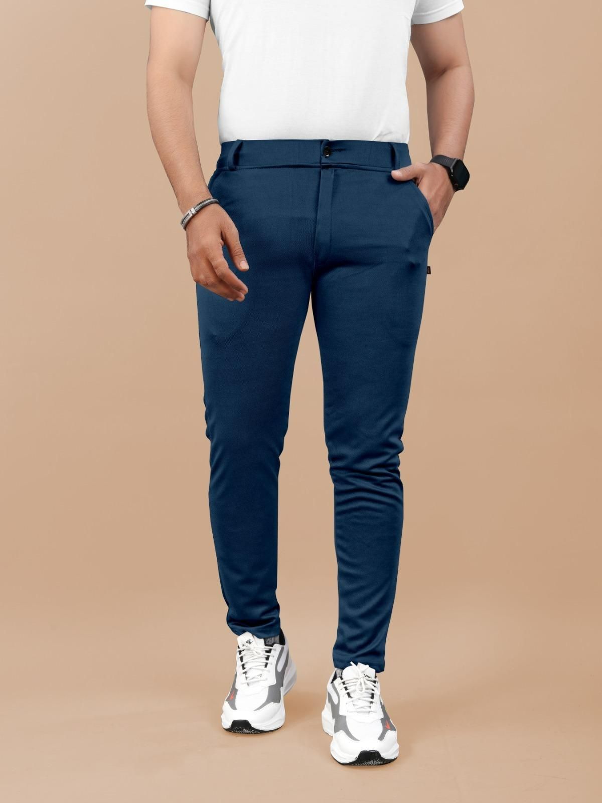 High Elasticity Men's Classic Pants (Pack of 3) - Bharat Bazaar