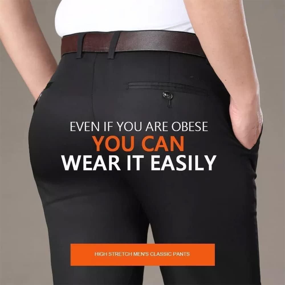 High Elasticity Men's Classic Pants (Pack of 3) - Bharat Bazaar
