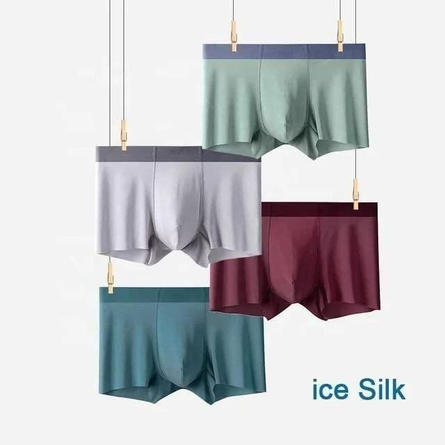 Men's Ice Silk Briefs Boxers (Pack of 5) - Bharat Bazaar