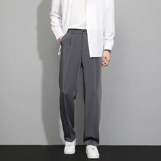 Men's Polyester Grey Dry Stretchable Casual Trouser - Bharat Bazaar